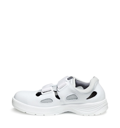 ABEBA-Footwear, X-LIGHT-S1-Damen- und Herren-Arbeits-Berufs-Sicherheits-Sandalen, weiß