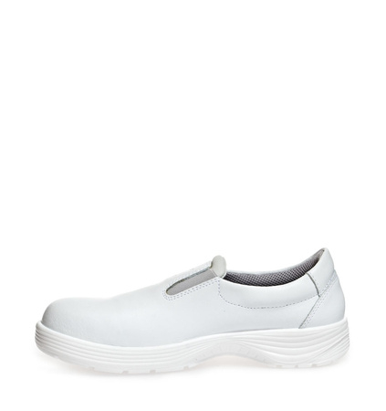 ABEBA-Footwear, X-LIGHT-S2-Damen- und Herren-Arbeits-Berufs-Sicherheits-Slipper, weiß