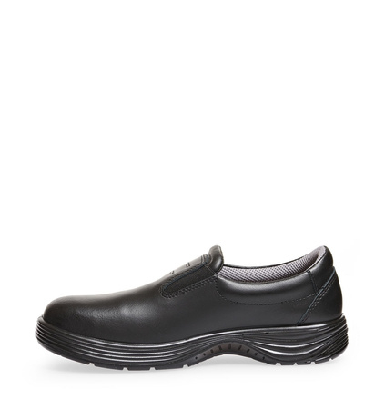 ABEBA-Footwear, X-LIGHT-S2-Damen- und Herren-Arbeits-Berufs-Sicherheits-Slipper, schwarz