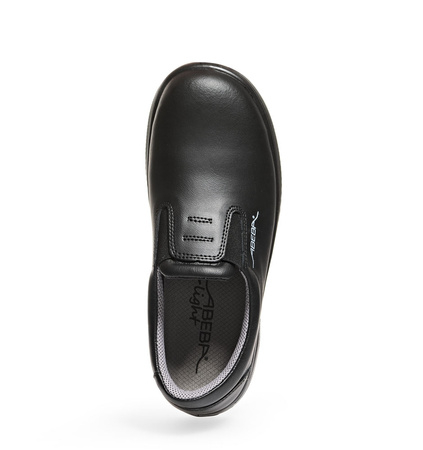 ABEBA-Footwear, X-LIGHT-S2-Damen- und Herren-Arbeits-Berufs-Sicherheits-Slipper, schwarz