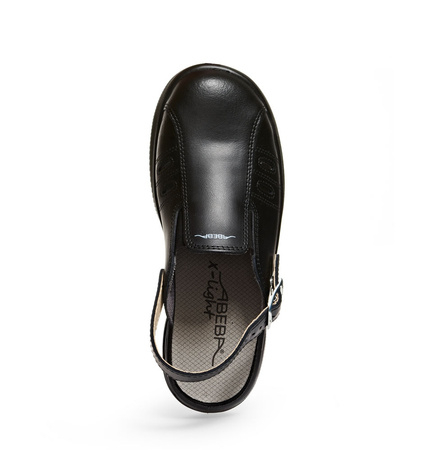 ABEBA-Footwear, X-LIGHT-SB-Damen- und Herren-Arbeits-Berufs-Sicherheits-Clogs, schwarz