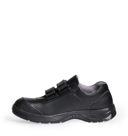 ABEBA-Footwear, X-LIGHT-S2-Damen- u. Herren-Arbeits-Berufs-Sicherheits-Schuhe, Klettschuh, schwarz