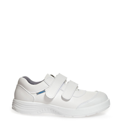 ABEBA-Footwear, X-LIGHT-S2-Damen- u. Herren-Arbeits-Berufs-Sicherheits-Schuhe, Klettschuh, weiß