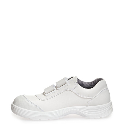 ABEBA-Footwear, X-LIGHT-S2-Damen- u. Herren-Arbeits-Berufs-Sicherheits-Schuhe, Klettschuh, weiß