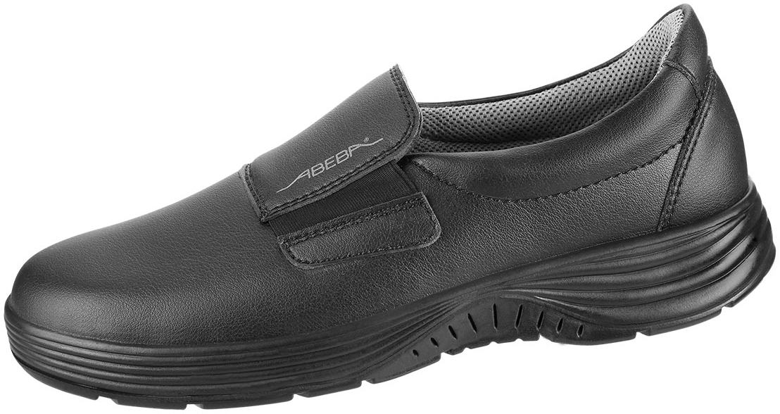 ABEBA-Footwear, X-LIGHT-O2-Damen- und Herren-Arbeits-Berufs-Sicherheits-Slipper, schwarz