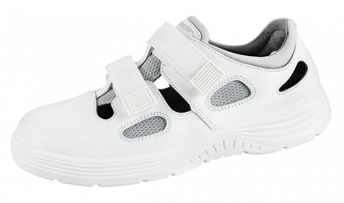 ABEBA-Footwear, X-LIGHT-O1-Damen- und Herren-Arbeits-Berufs-Sicherheits-Sandalen, wei
