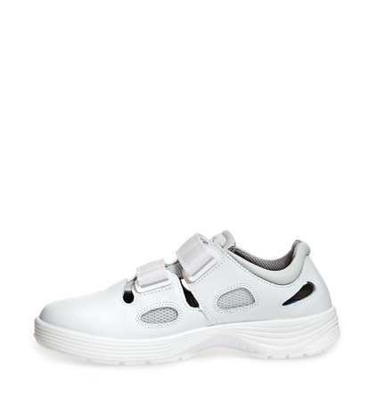 ABEBA-Footwear, X-LIGHT-O1-Damen- und Herren-Arbeits-Berufs-Sicherheits-Sandalen, weiß