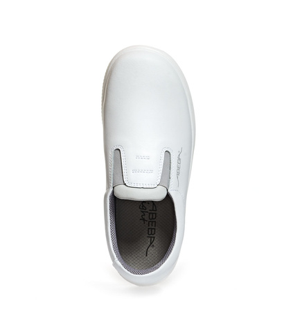 ABEBA-Footwear, X-LIGHT-O2-Damen- und Herren-Arbeits-Berufs-Sicherheits-Slipper, weiß