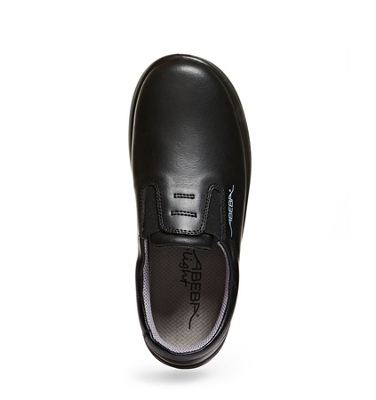 ABEBA-Footwear, X-LIGHT-O2-Damen- und Herren-Arbeits-Berufs-Sicherheits-Slipper, schwarz