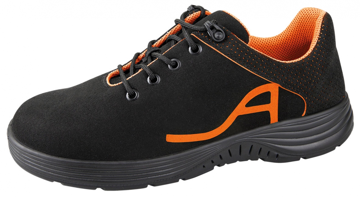 ABEBA-Footwear, X-LIGHT-O1-Damen- und Herren-Arbeits-Berufs-Sicherheits-Clogs, schwarz/neonorange
