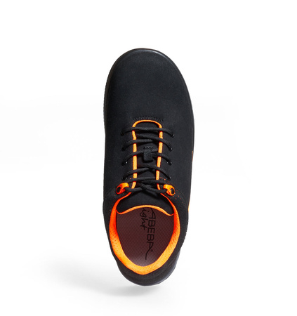 ABEBA-Footwear, X-LIGHT-O1-Damen- und Herren-Arbeits-Berufs-Sicherheits-Clogs, schwarz/neonorange