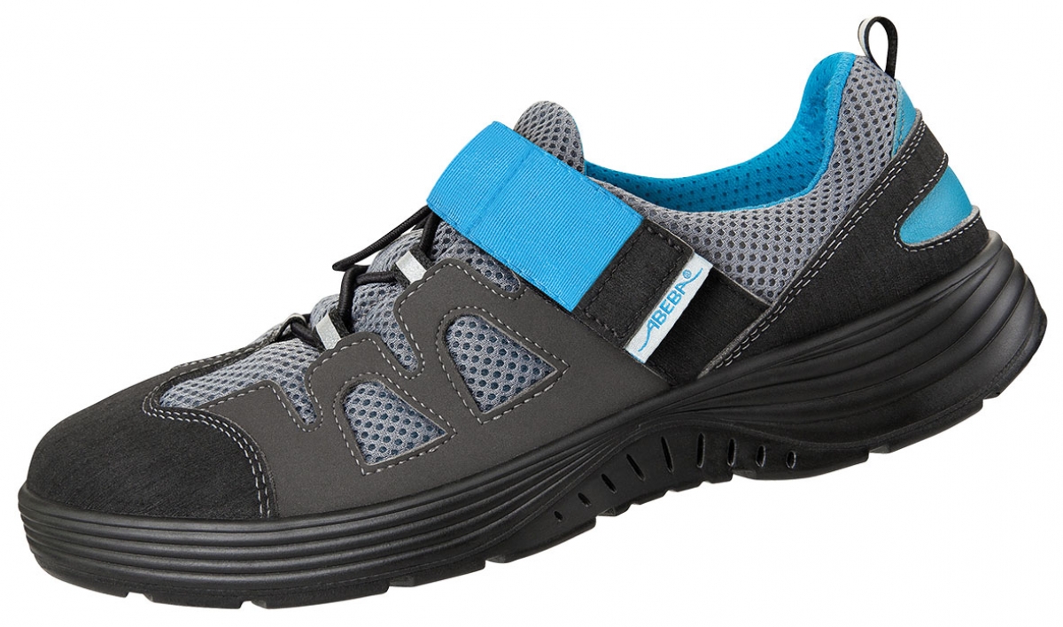 ABEBA-Footwear, X-LIGHT-S1-Damen- u. Herren-Arbeits-Berufs-Sicherheits-Schuhe, ESD, schwarz/blau