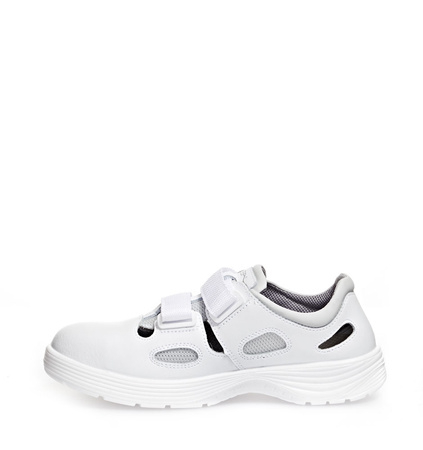 ABEBA-Footwear, X-LIGHT-S1-Damen- und Herren-Arbeits-Berufs-Sicherheits-Sandalen, ESD, weiß