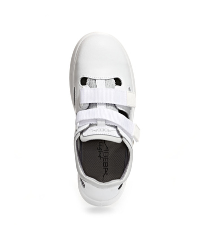 ABEBA-Footwear, X-LIGHT-S1-Damen- und Herren-Arbeits-Berufs-Sicherheits-Sandalen, ESD, weiß