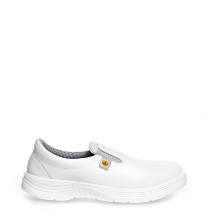 ABEBA-Footwear, X-LIGHT-S2-Damen- und Herren-Arbeits-Berufs-Sicherheits-Slipper, ESD, weiß