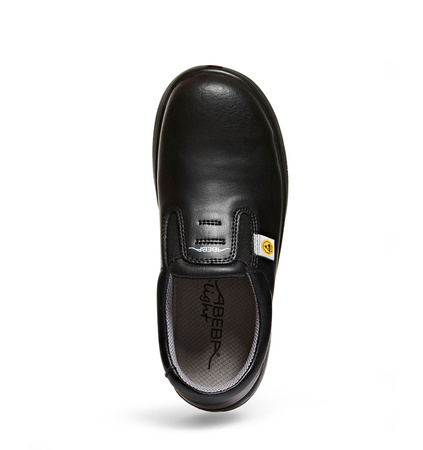 ABEBA-Footwear, X-LIGHT-S2-Damen- und Herren-Arbeits-Berufs-Sicherheits-Slipper, ESD, schwarz