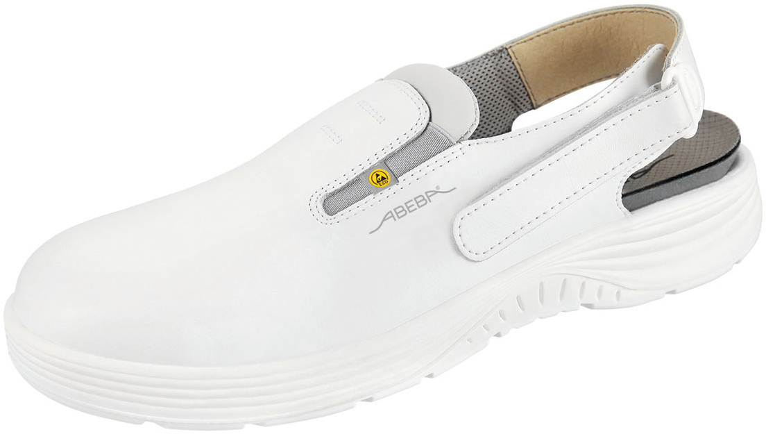 ABEBA-Footwear, X-LIGHT-OB-Damen- und Herren-Arbeits-Berufs-Sicherheits-Clogs, ESD, weiß