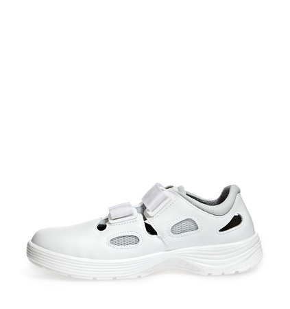 ABEBA-Footwear, X-LIGHT-O1-Damen- und Herren-Arbeits-Berufs-Sicherheits-Sandalen, ESD, weiß