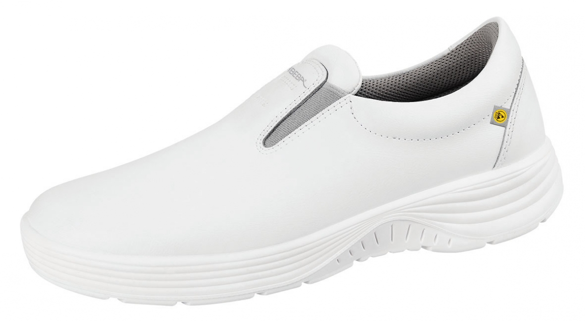 ABEBA-Footwear, X-LIGHT-O2-Damen- und Herren-Arbeits-Berufs-Sicherheits-Slipper, ESD, wei
