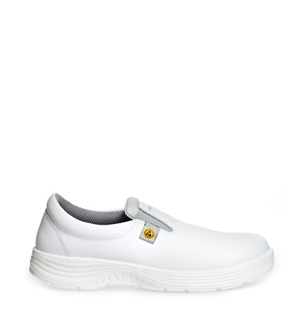 ABEBA-Footwear, X-LIGHT-O2-Damen- und Herren-Arbeits-Berufs-Sicherheits-Slipper, ESD, weiß