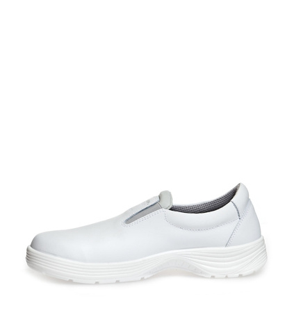 ABEBA-Footwear, X-LIGHT-O2-Damen- und Herren-Arbeits-Berufs-Sicherheits-Slipper, ESD, weiß