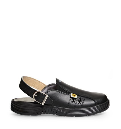 ABEBA-Footwear, X-LIGHT-OB-Damen- und Herren-Arbeits-Berufs-Sicherheits-Clogs, ESD, schwarz