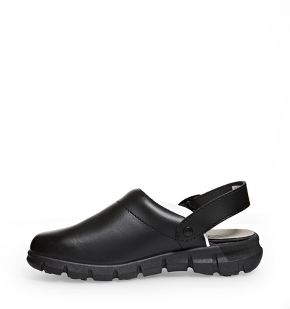 ABEBA-Footwear, Damen- und Herren-Arbeits-Berufs-Sicherheits-Slipper, Dynmic 7315 schwarz/braun