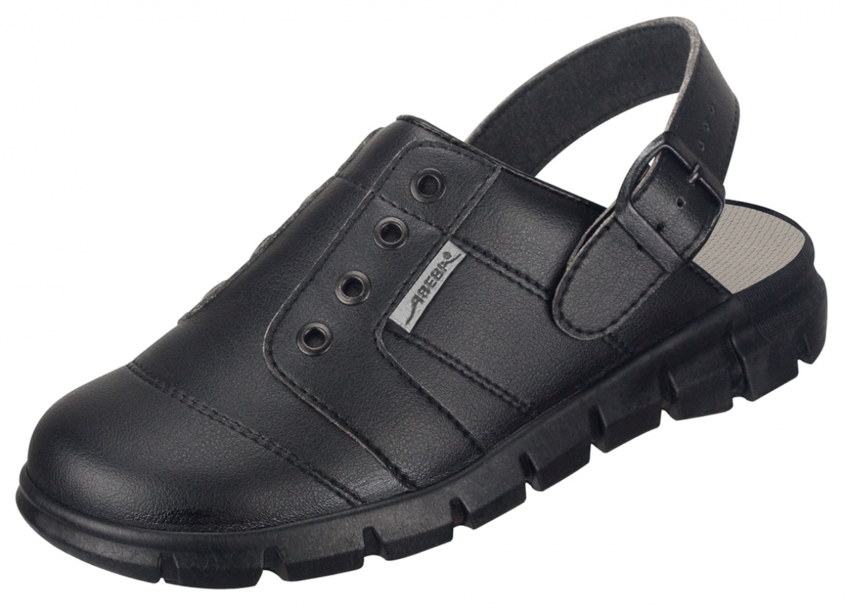 ABEBA-Footwear, Damen- und Herren-Arbeits-Berufs-Sicherheits-Slipper, Dynmic 7361 schwarz