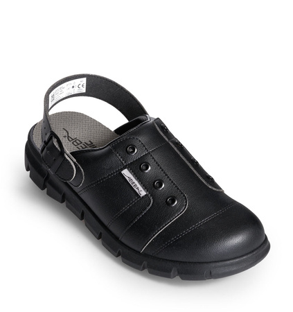 ABEBA-Footwear, Damen- und Herren-Arbeits-Berufs-Sicherheits-Slipper, Dynmic 7361 schwarz