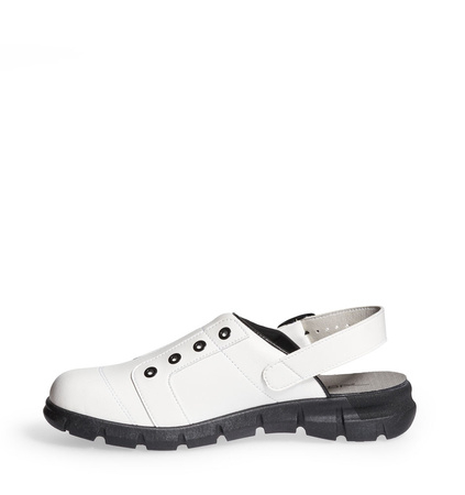 ABEBA-Footwear, Dynamic-OB-A-micro-Damen- und Herren-Arbeits-Berufs-Sicherheits-Clogs, weiß/schwarz