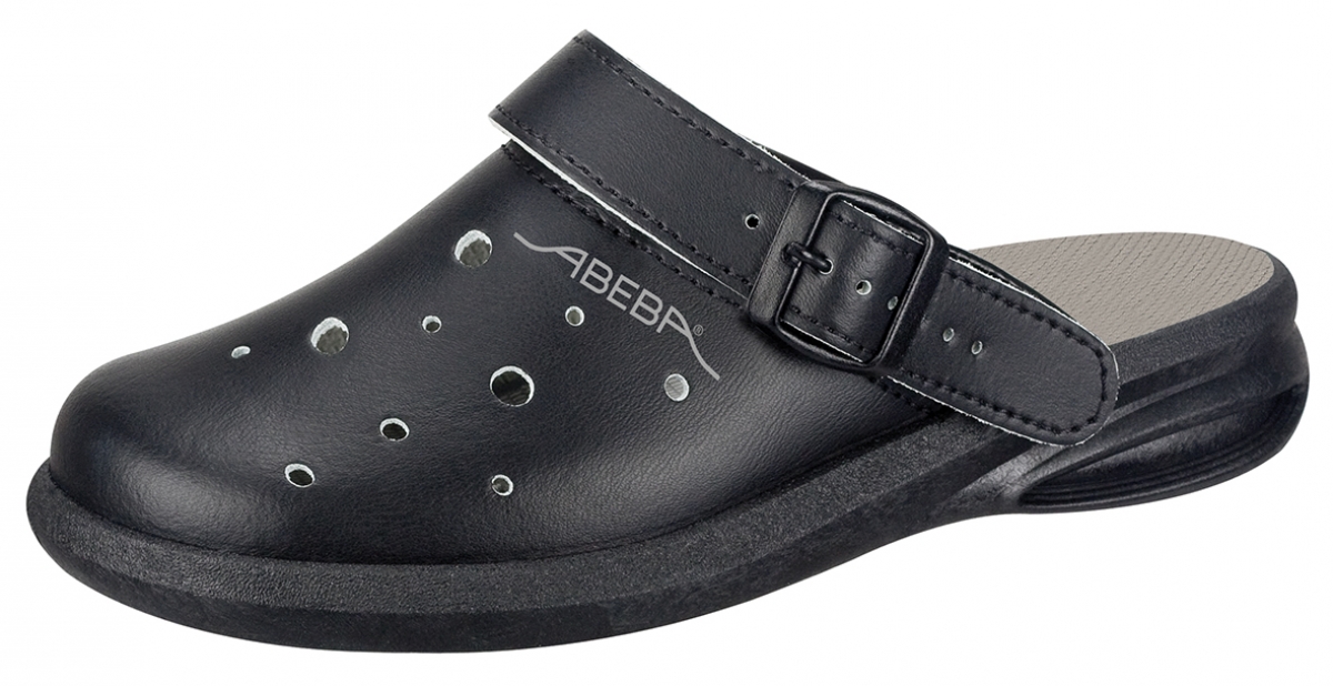 ABEBA-Footwear, Damen- und Herren-Arbeits-Berufs-Clogs, Easy 7631 schwarz