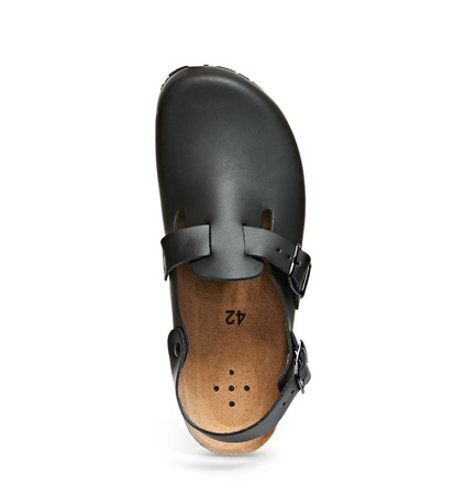 ABEBA-Footwear, OB-Damen- und Herren-Arbeits-Berufs-Clogs, schwarz