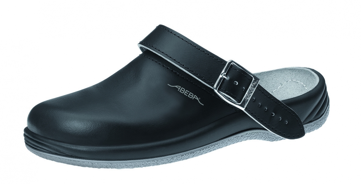 ABEBA-Footwear, OB-Damen- und Herren-Arbeits-Berufs-Clogs, schwarz
