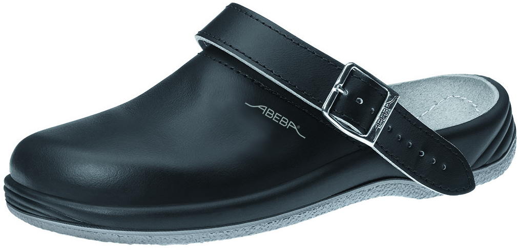 ABEBA-Footwear, OB-Damen- und Herren-Arbeits-Berufs-Clogs, schwarz