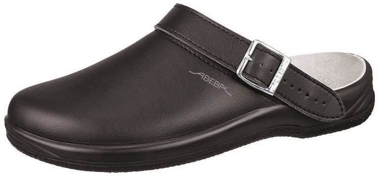 ABEBA-Footwear, OB-Damen- u. Herren-Arbeits-Berufs-Sicherheits-Clogs, schwarz