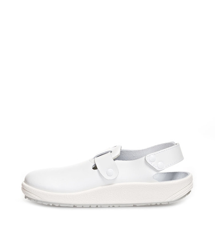 ABEBA-Footwear, OB-Damen- u. Herren-Arbeits-Berufs-Sicherheits-Clogs, weiß