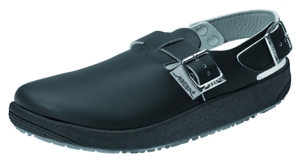 ABEBA-Footwear, Damen- u. Herren-Arbeits-Berufs-Sicherheits-Clogs, Rubber 9110 schwarz