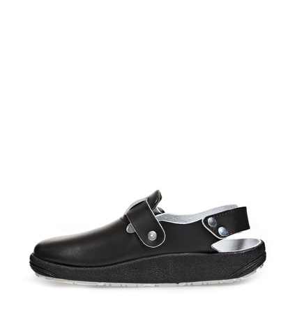 ABEBA-Footwear, Damen- u. Herren-Arbeits-Berufs-Sicherheits-Clogs, Rubber 9110 schwarz