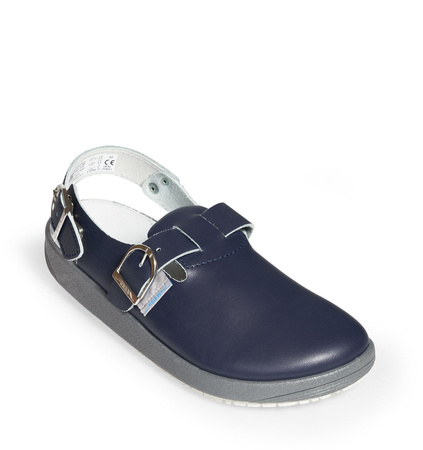 ABEBA-Footwear, OB-Damen- u. Herren-Arbeits-Berufs-Sicherheits-Clogs, marine
