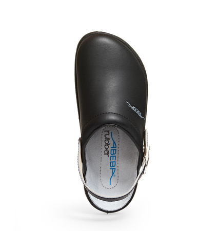 ABEBA-Footwear, Damen- u. Herren-Arbeits-Berufs-Sicherheits-Clogs, Rubber 9252 schwarz
