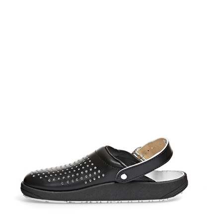 ABEBA-Footwear, OB-Damen- u. Herren-Arbeits-Berufs-Sicherheits-Clogs, schwarz