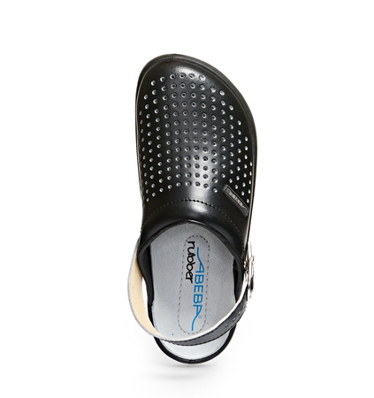 ABEBA-Footwear, OB-Damen- u. Herren-Arbeits-Berufs-Sicherheits-Clogs, schwarz