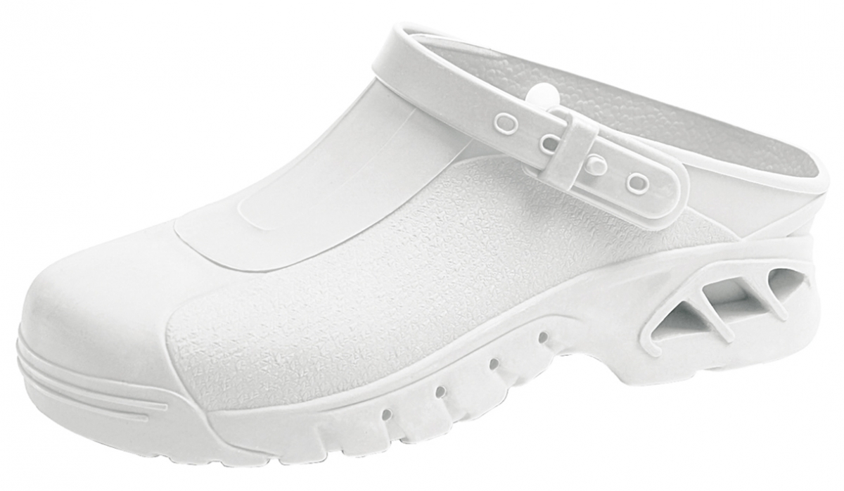 ABEBA-Footwear, Autoklavierbare Clogs, Damen- u. Herren-Arbeits-Berufs-Sicherheits-Clogs, 9600 wei