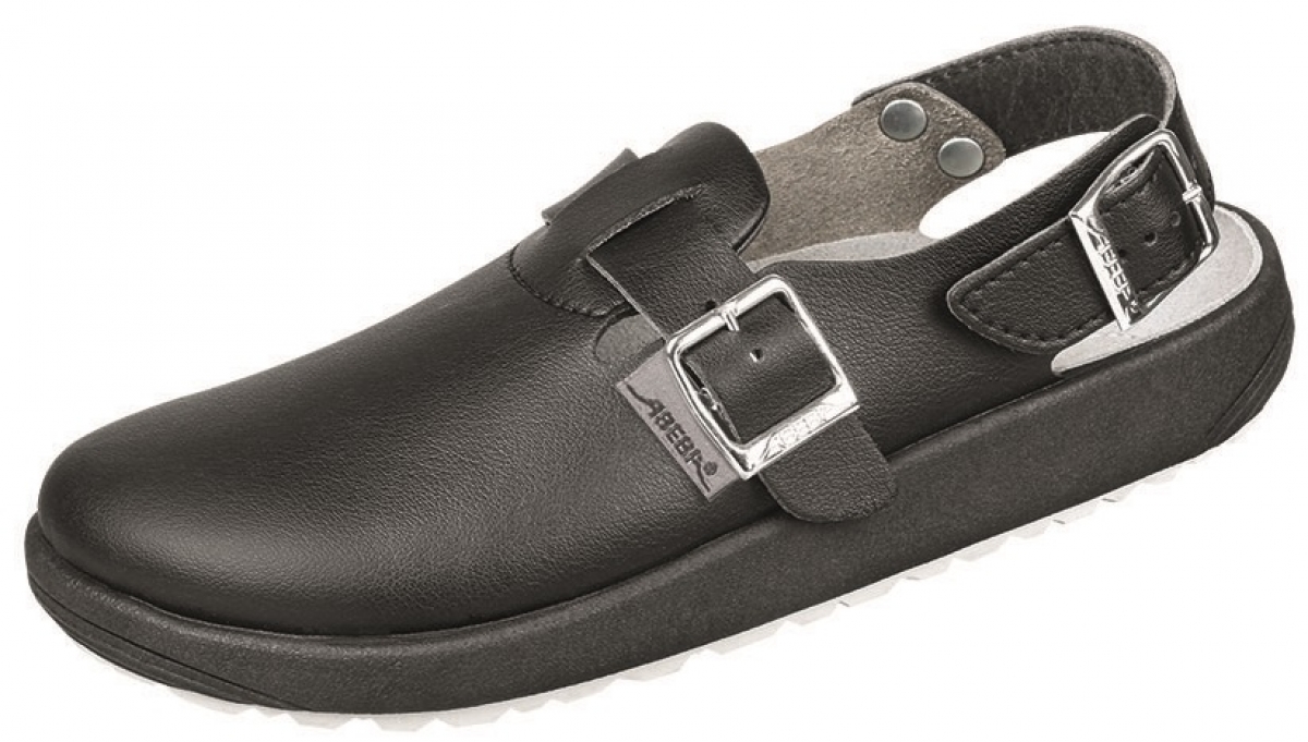 ABEBA-Footwear, OB-A-micro-Damen- u. Herren-Arbeits-Berufs-Sicherheits-Clogs, schwarz