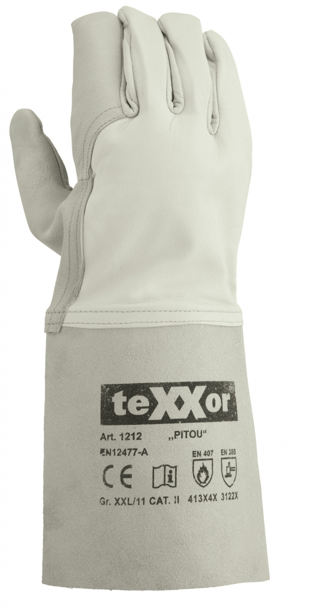BIG-TEXXOR-Schweißerhandschuhe, Pitou, natur