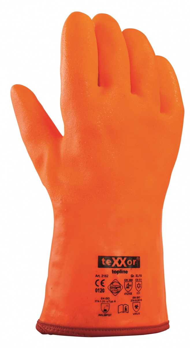 BIG-TEXXOR-PVC-Handschuhe, 32 cm, leuchtorange