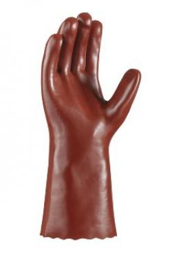 BIG-TEXXOR-PVC-Handschuhe, 35 cm, rotbraun