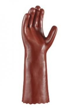 BIG-TEXXOR-PVC-Handschuhe, 45 cm, rotbraun