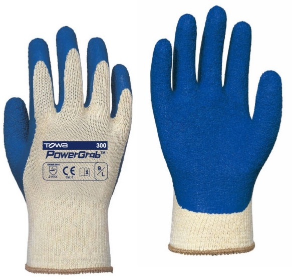 BIG-TOWA-Polyester-Strickhandschuhe, PowerGrab, blau