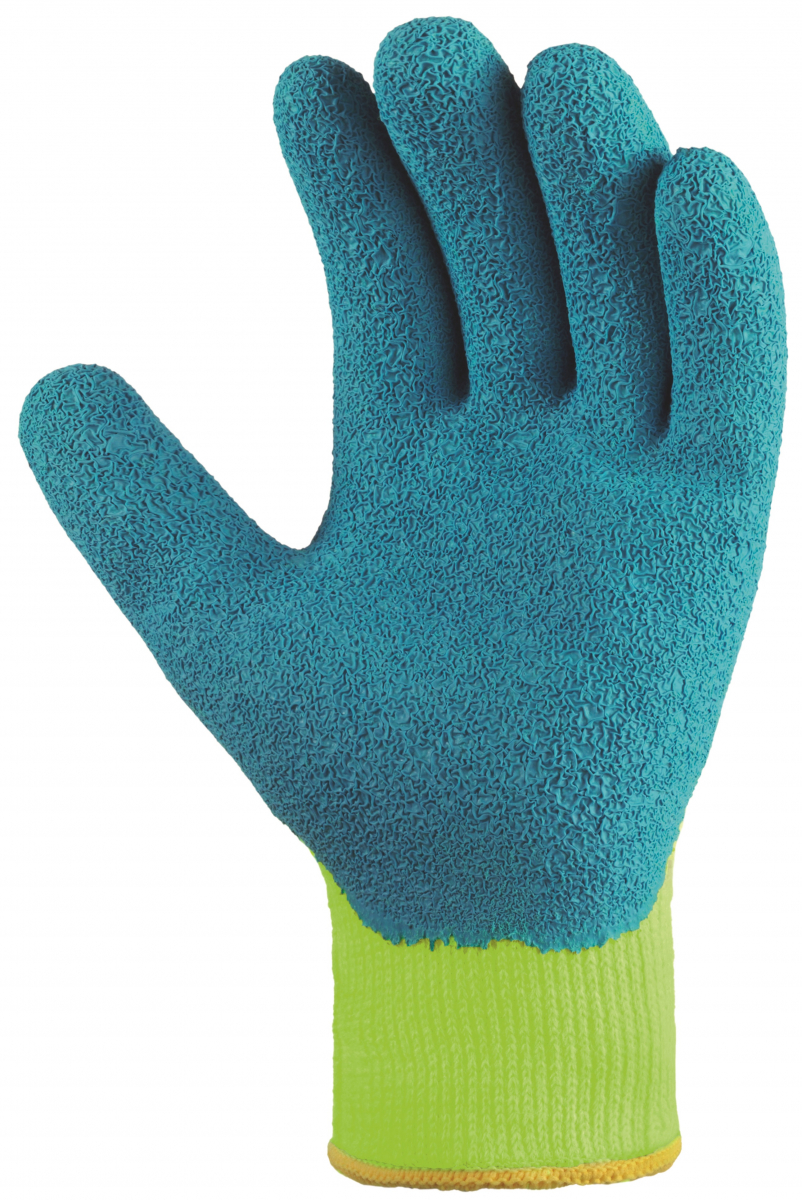 BIG-TEXXOR-Acryl-Winterhandschuhe, gelb/blau